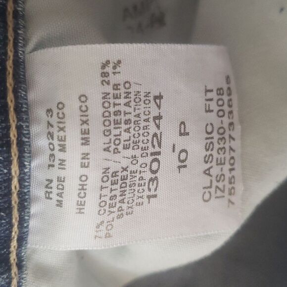 NWT Lee Riders Classic Straight Leg Jeans Sz 10P - Picture 9 of 10